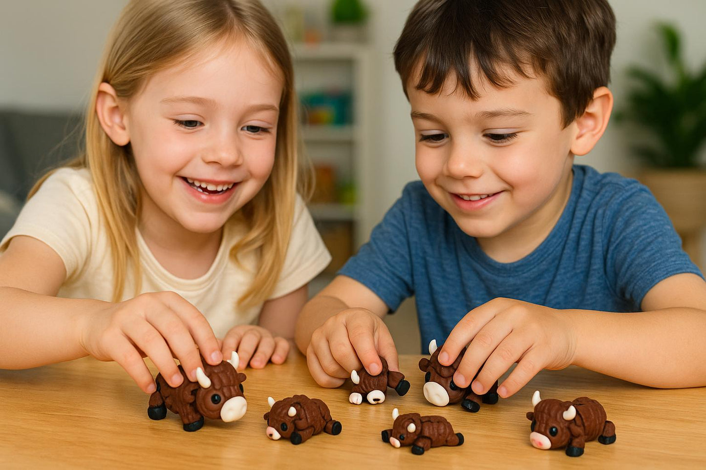 Articulated Highland Cow Fidget Toy: 3D Printed Scottish Gift