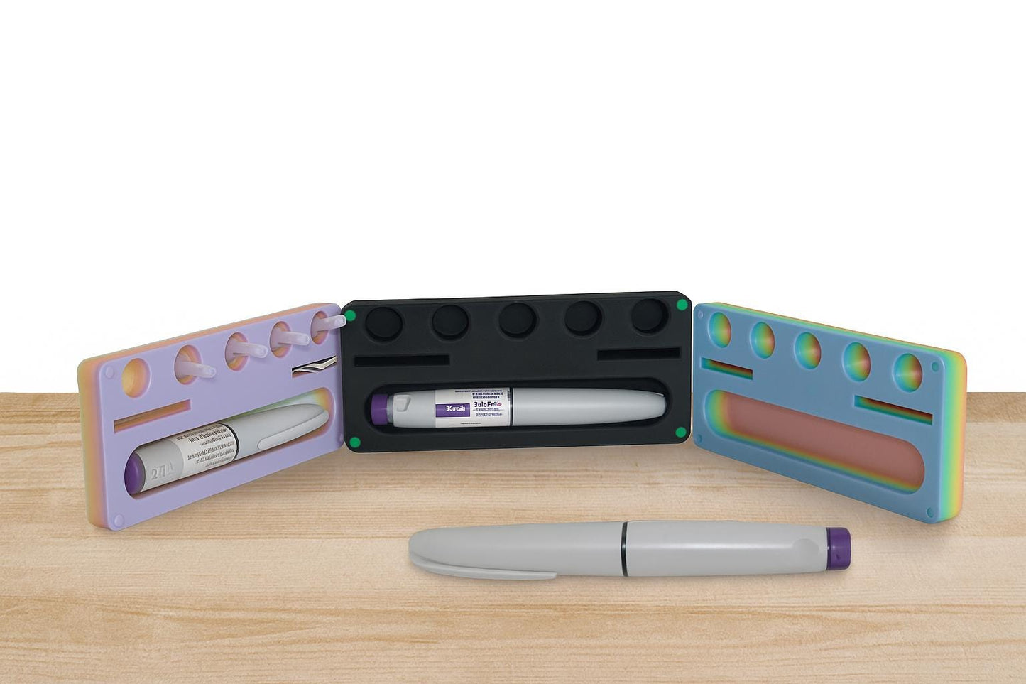 Magnetic Mounjaro Pen & Needle Holder | Compact Organizer for Mounjaro Injections | 3D Printed | Travel-Friendly Storage