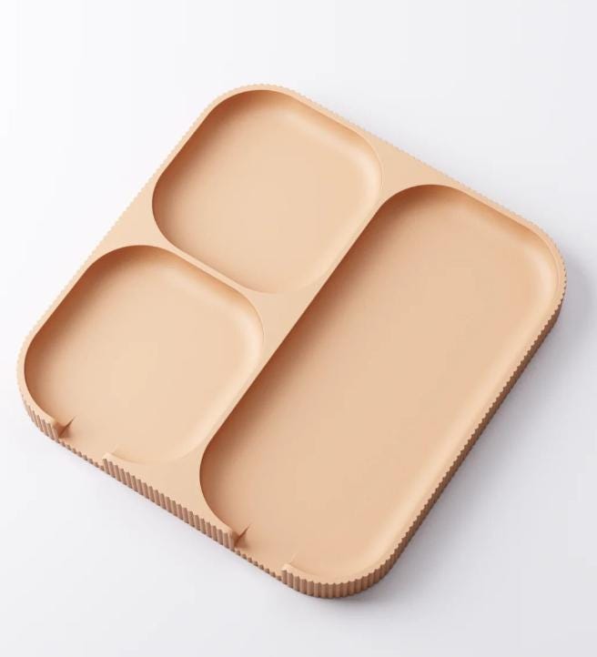 Minimalist Tech Organizer Tray: Bedside Desk Accessory Holder