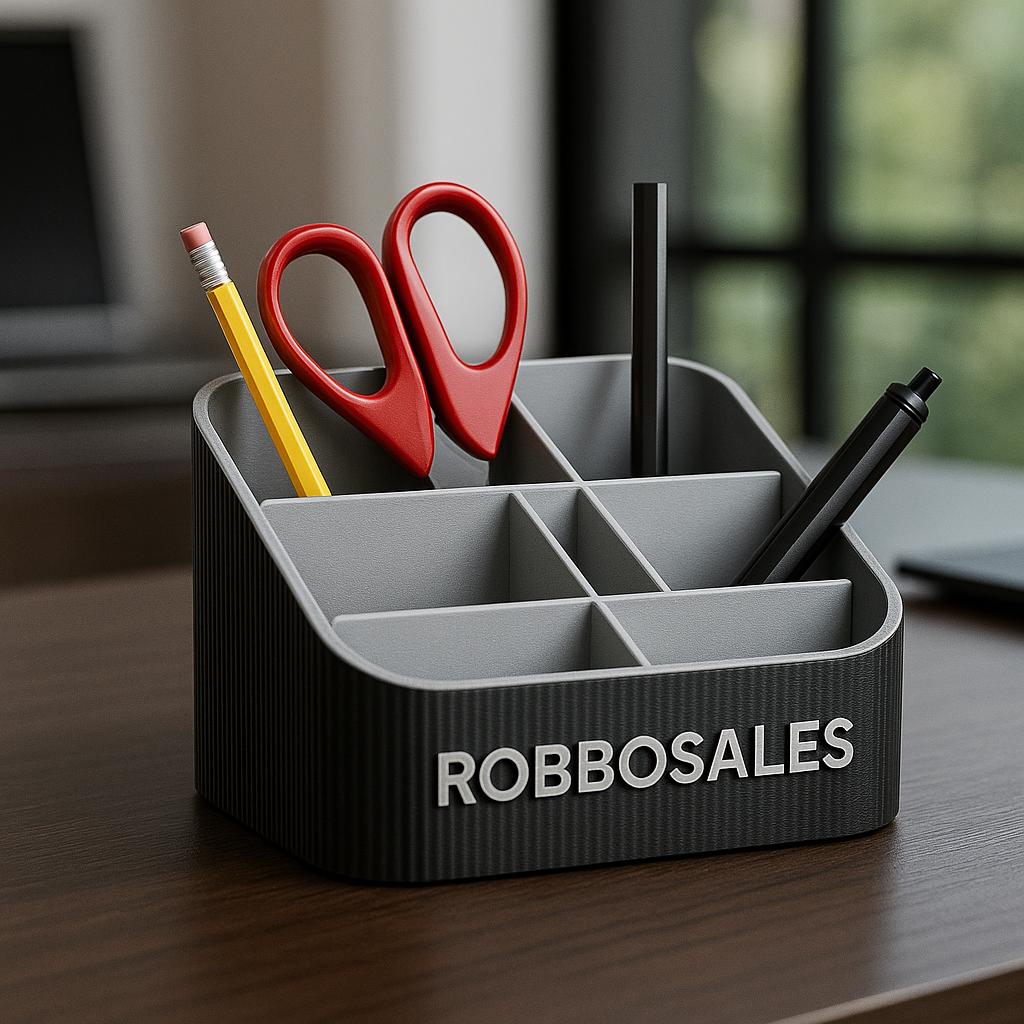 Personalized Desk Organizer: Custom Color Modern Office Storage