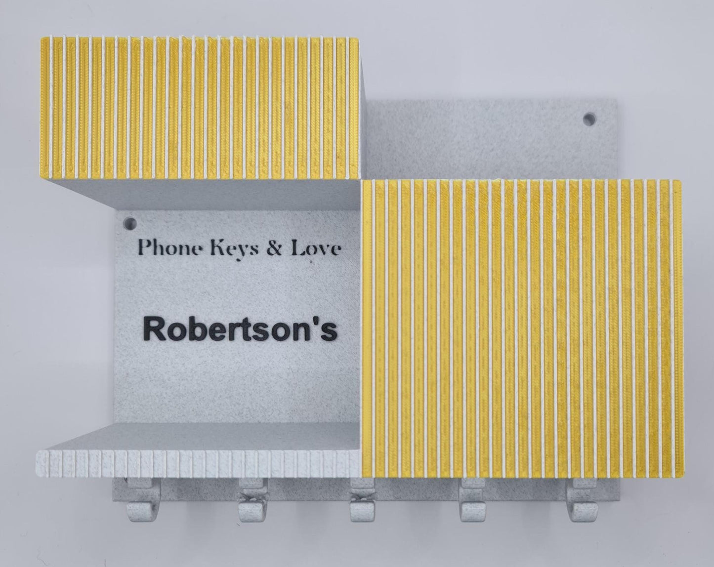 Personalized Wall Organizer: Modern Entryway Storage with Hooks