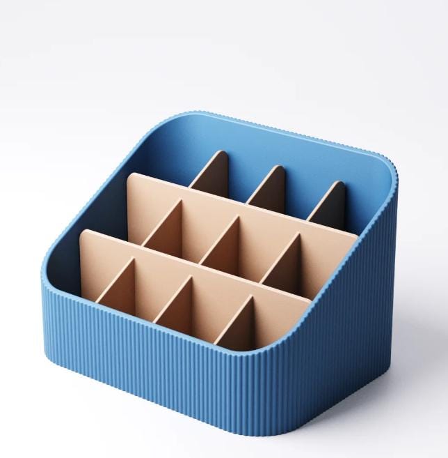 Personalized Desk Organizer: Custom Color Modern Office Storage