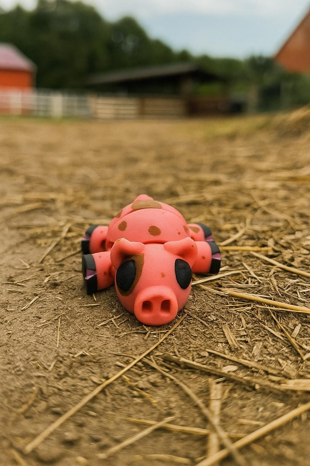 Articulated Pig Fidget Toy: Clarkson's Farm Inspired Desk Pet