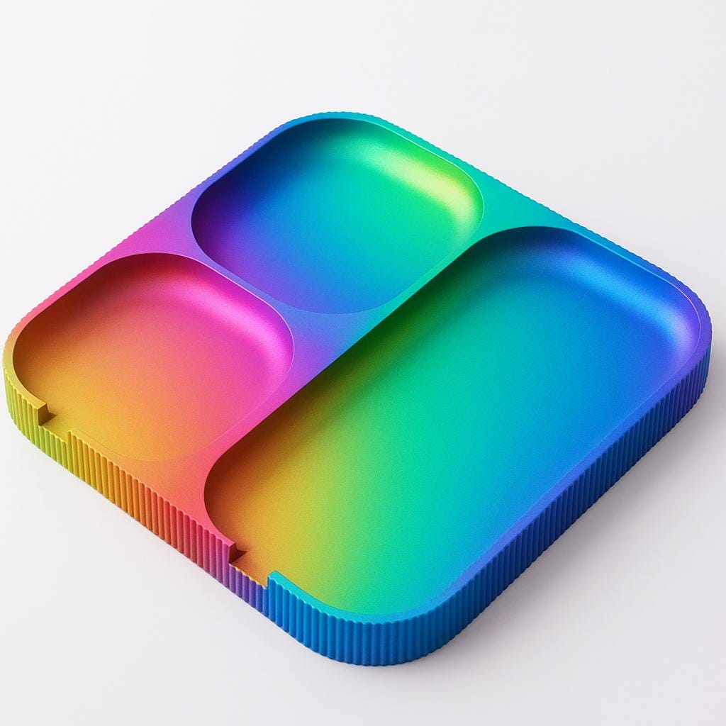 Minimalist Tech Organizer Tray: Bedside Desk Accessory Holder