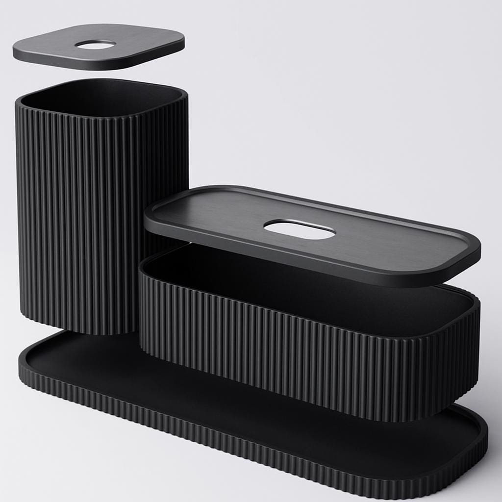 3-Tier Kitchen Counter Organizer: Eco-Friendly PLA Storage