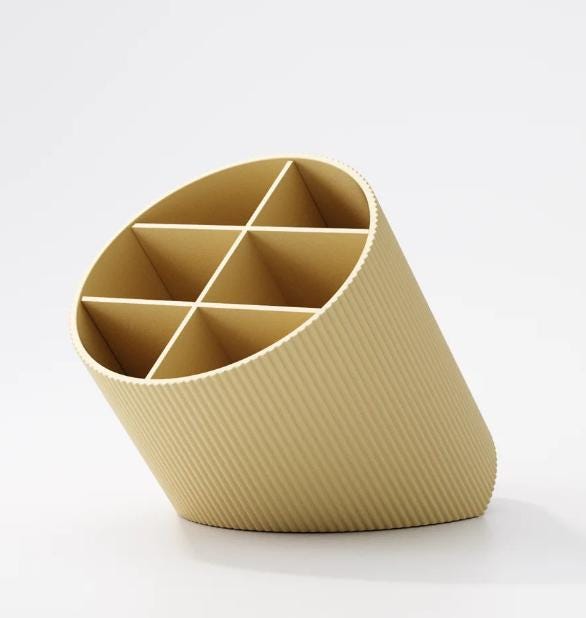 3D Printed Desk Organizer: Colorful Kids Art Supply Caddy