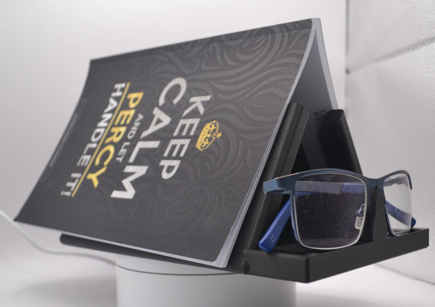 3D Printed Book Stand & Glasses Holder: Page Keeper with Book Spreader