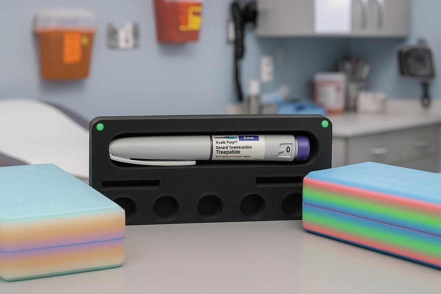 Magnetic Mounjaro Pen & Needle Holder | Compact Organizer for Mounjaro Injections | 3D Printed | Travel-Friendly Storage