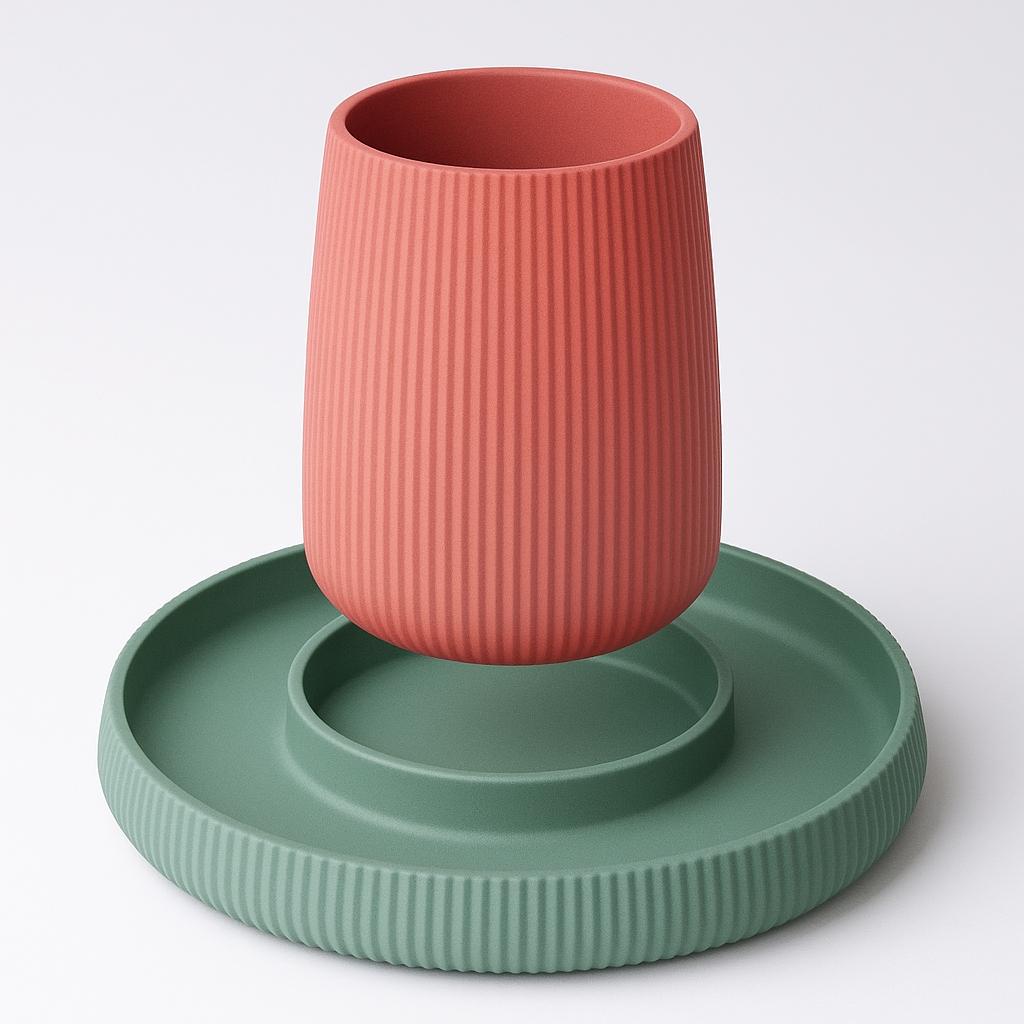 Desk Organizer with Pen Holder: Modern Office Storage home office and reception holder.