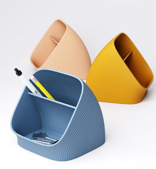 Modern Minimalist Desk Organizer – Multi-Compartment Storage for Pens, Stationery & Office Essentials