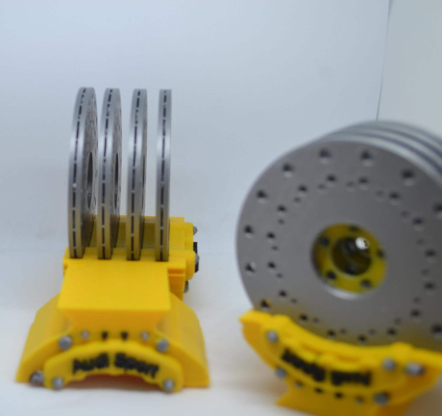 Audi Brake Disc Inspired Coasters | Car Enthusiast Gift | 3D Printed Auto Décor | Motorsport Home Accessory | Unique Gearhead Drink Coasters