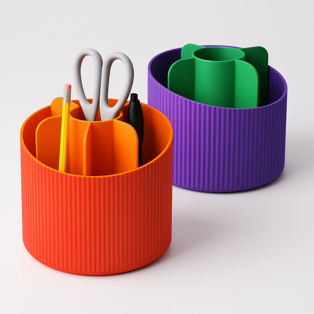 Personalised Organiser Custom Name Pen & Stationery Holder3D Printed Office Storage Pot, Unique Gift for Students, Teachers or Home Office