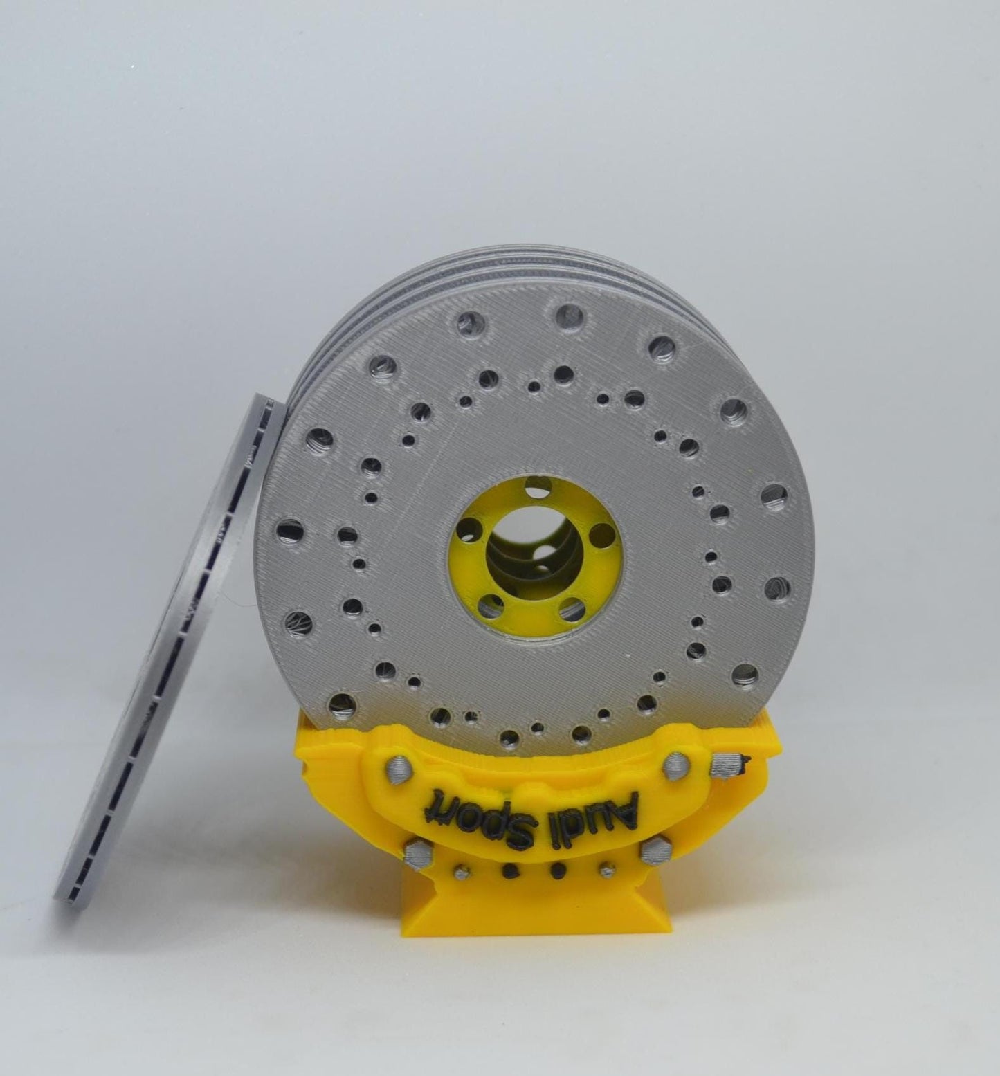 Audi Brake Disc Inspired Coasters | Car Enthusiast Gift | 3D Printed Auto Décor | Motorsport Home Accessory | Unique Gearhead Drink Coasters