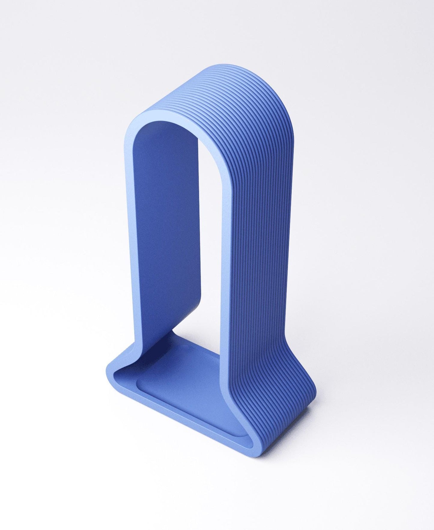 Headphone Stand with Catchall Tray: Desk Organizer for Gamers and catch all tray at the bottom.