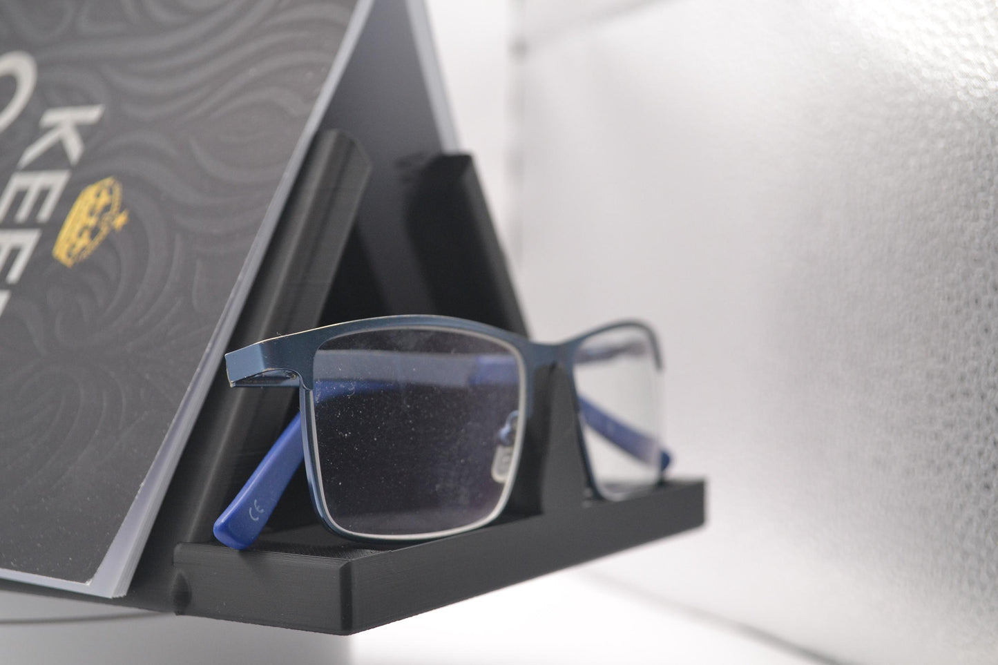 3D Printed Book Stand & Glasses Holder: Page Keeper with Book Spreader