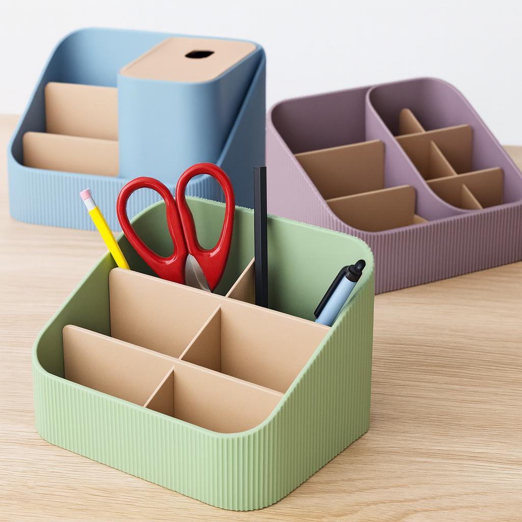 Personalized Desk Organizer: Custom Color Modern Office Storage