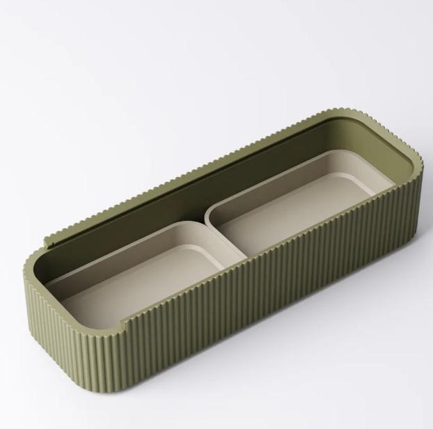 3D Printed Desk Organizer Box: Modern Minimalist Stationery Storage