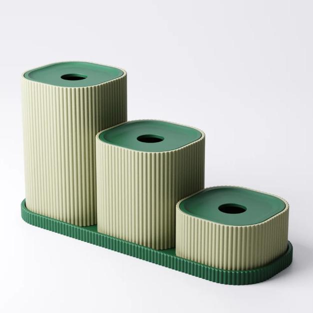 3-Tier Kitchen Counter Organizer: Eco-Friendly PLA Storage