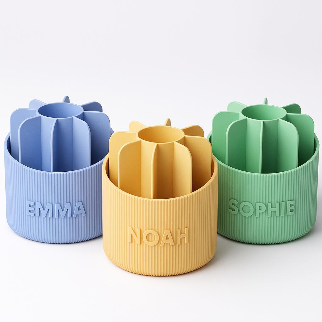 Personalised Organiser Custom Name Pen & Stationery Holder3D Printed Office Storage Pot, Unique Gift for Students, Teachers or Home Office