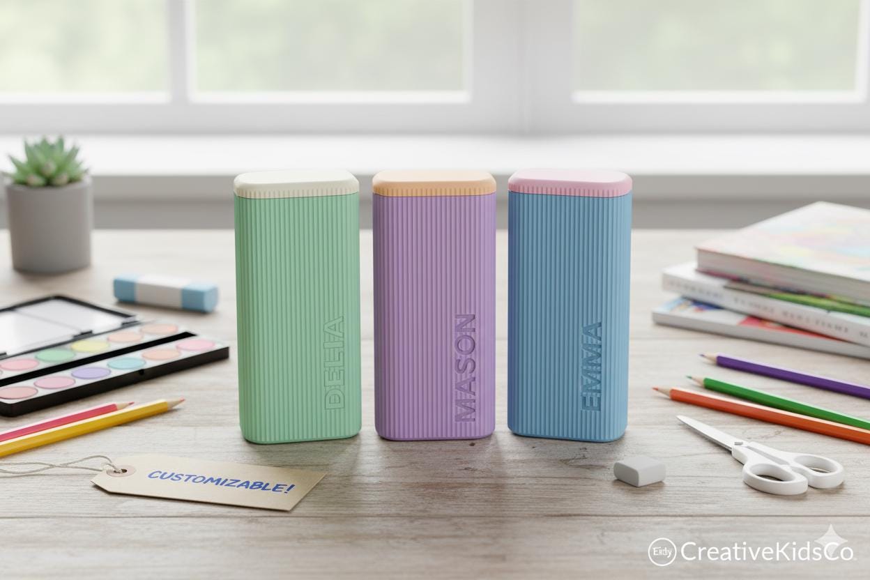 Personalized gift case Box for Kids, Teens & Adults – Back to School Gift, Stationery fall gift Unique Desk Accessory Teacher Appreciation