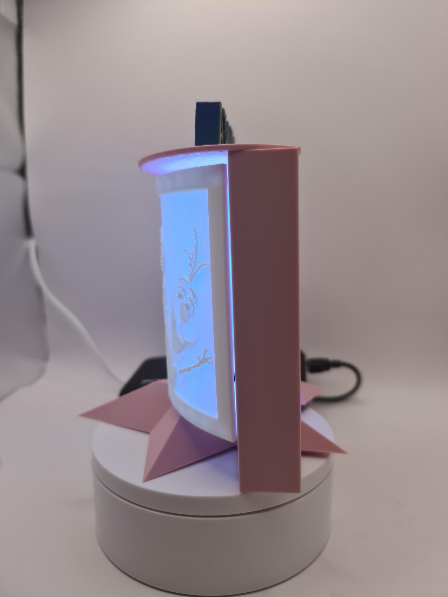 Personalized Frozen Night Light: Custom Name LED Lamp, Color Changing