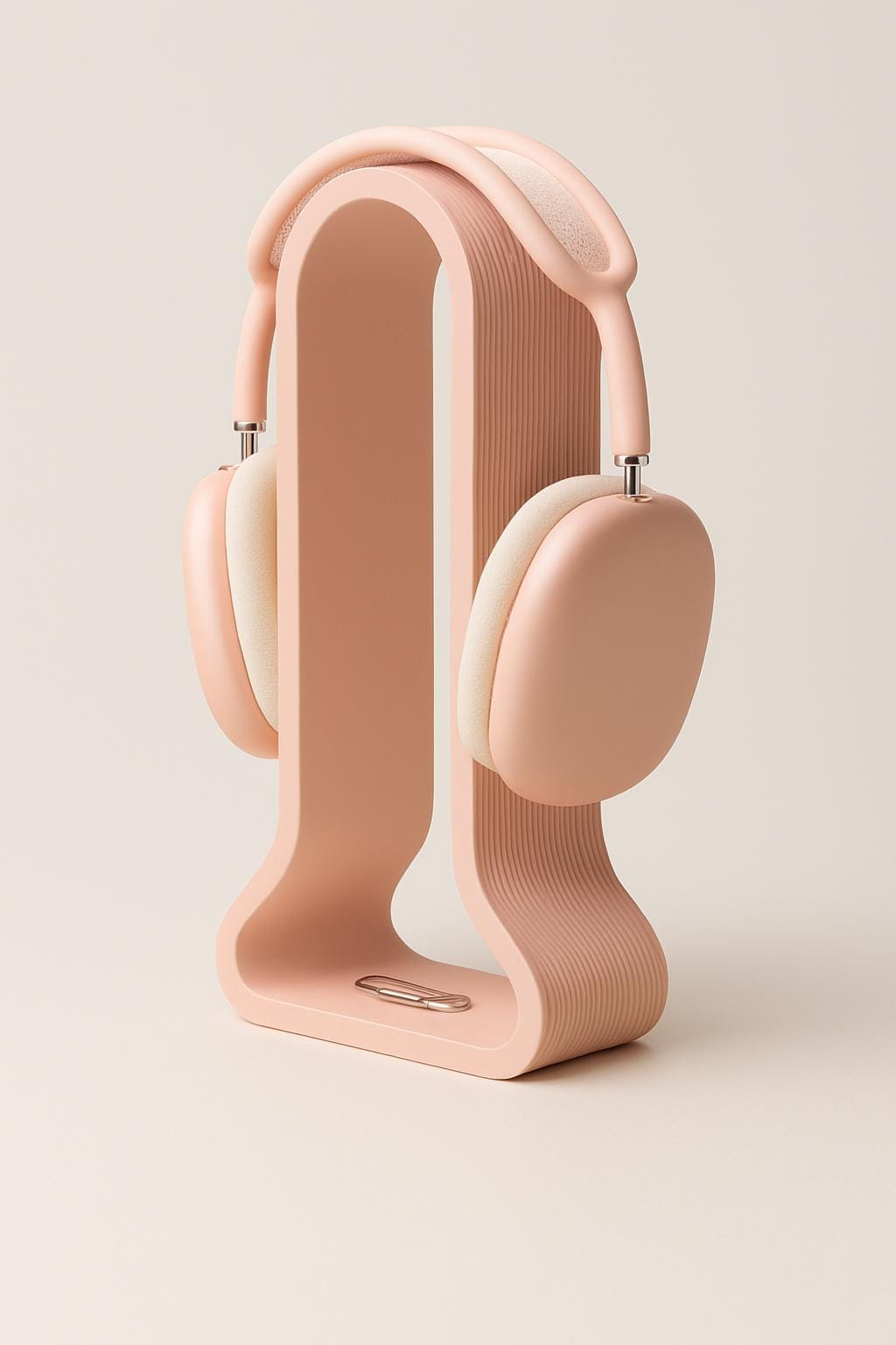 Headphone Stand with Catchall Tray: Desk Organizer for Gamers and catch all tray at the bottom.