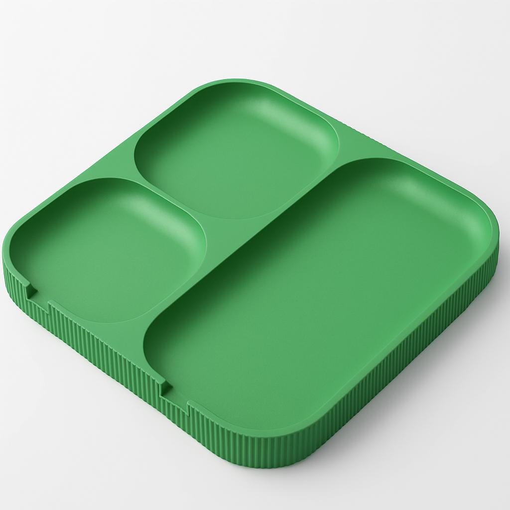 Minimalist Tech Organizer Tray: Bedside Desk Accessory Holder