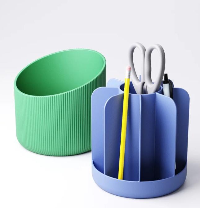 Personalised Organiser Custom Name Pen & Stationery Holder3D Printed Office Storage Pot, Unique Gift for Students, Teachers or Home Office