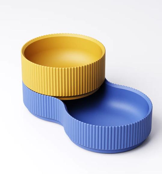 Modern 3-Tier Rippled Storage Tray – Minimalist Desk Organizer for Keys, Jewelry & Small Essentials