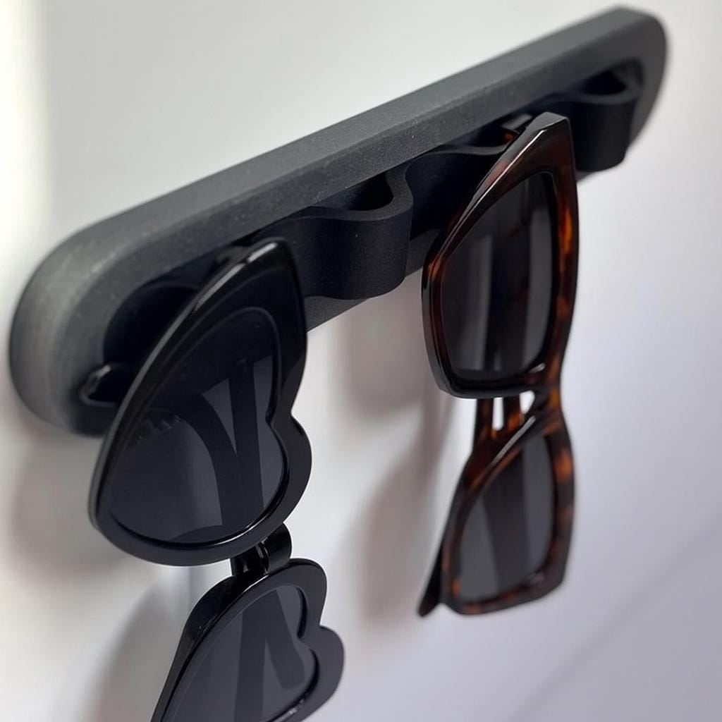 Modern 3D Printed glasses Wall Holder Minimalist Eyewear Rack Sunglass Stand for Entryway