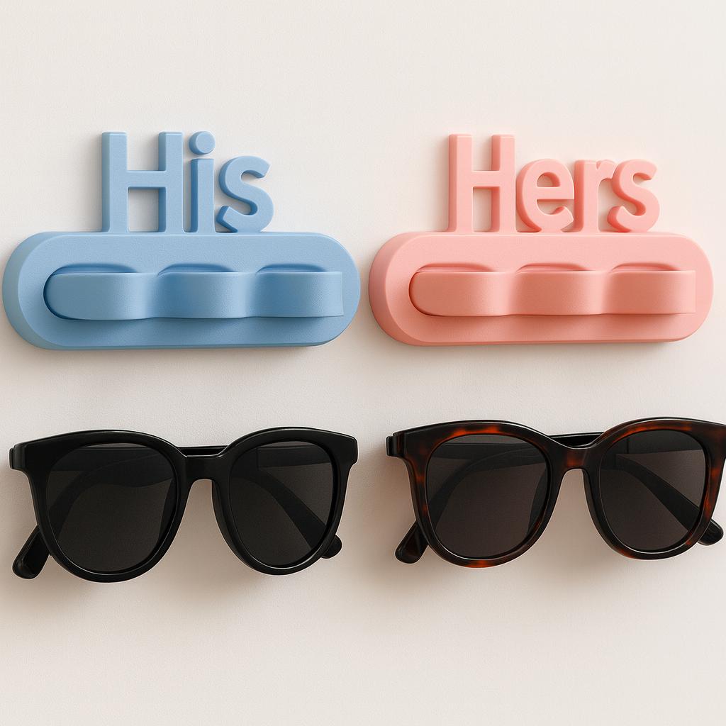 Modern 3D Printed glasses Wall Holder Minimalist Eyewear Rack Sunglass Stand for Entryway