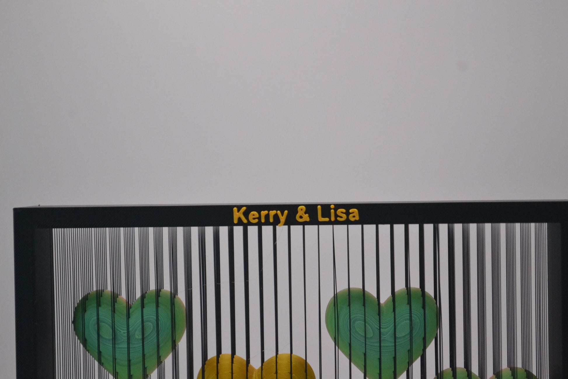 Personalized Heart Anniversary Gift Custom Names & Message Unique Romantic Home Décor Couples Keepsake