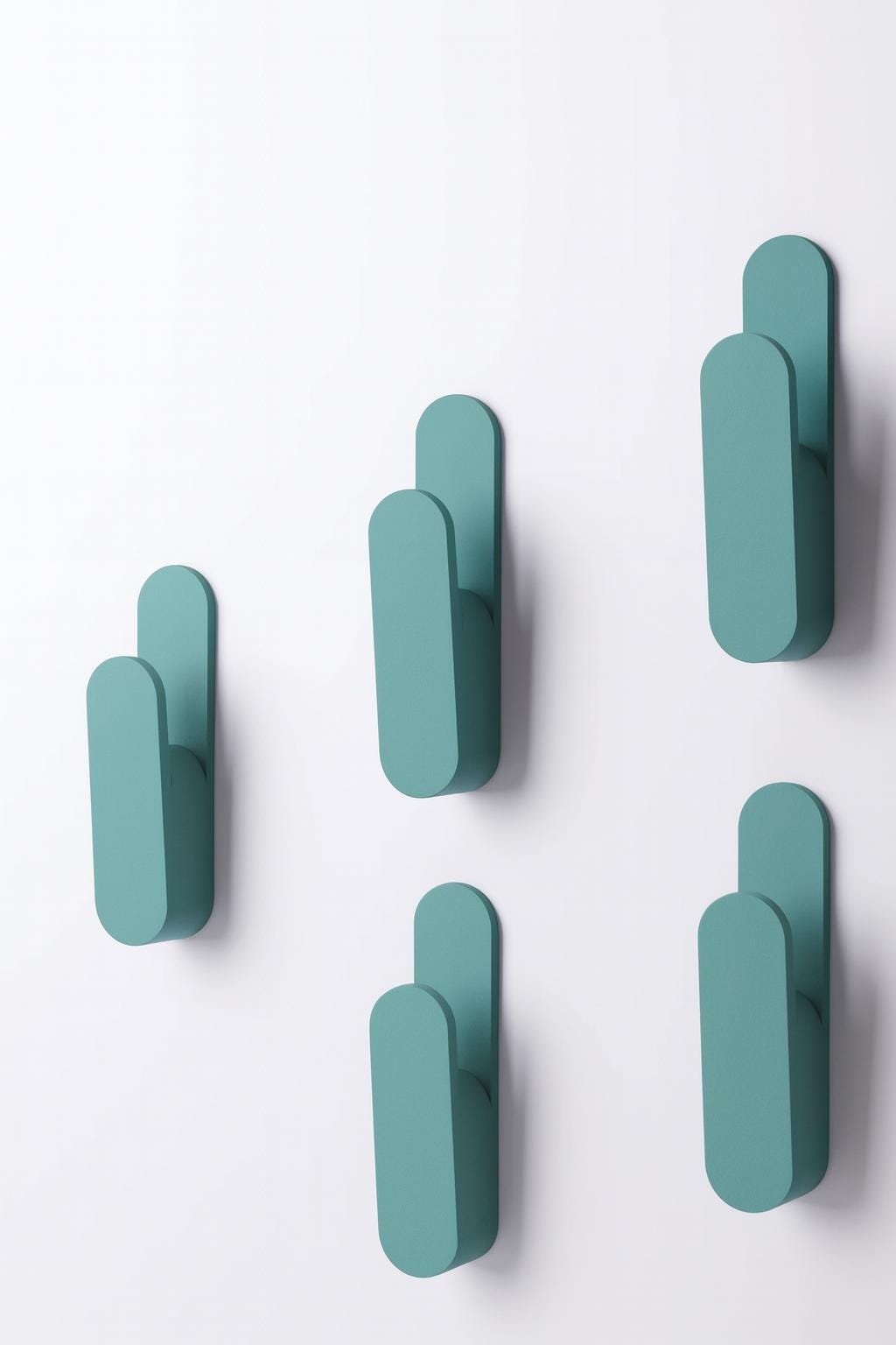 Modern Colourful Wall Hangers – Set of 3 Minimalist Coat Hooks, Playful Home Décor, Custom Colours Available wall décor