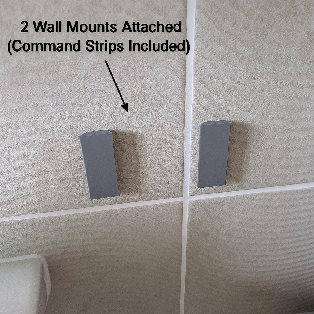 Wall Mounted Toothbrush Holder with Removable Drip Tray – Bathroom Organizer for Toothpaste, Electric Toothbrush & Soap