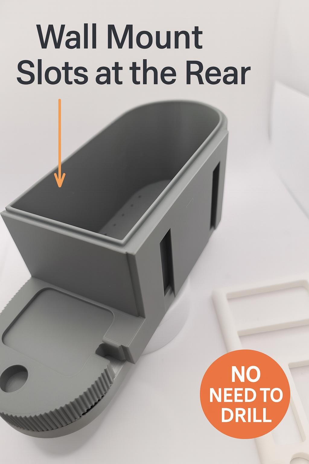 Wall Mounted Toothbrush Holder with Removable Drip Tray – Bathroom Organizer for Toothpaste, Electric Toothbrush & Soap