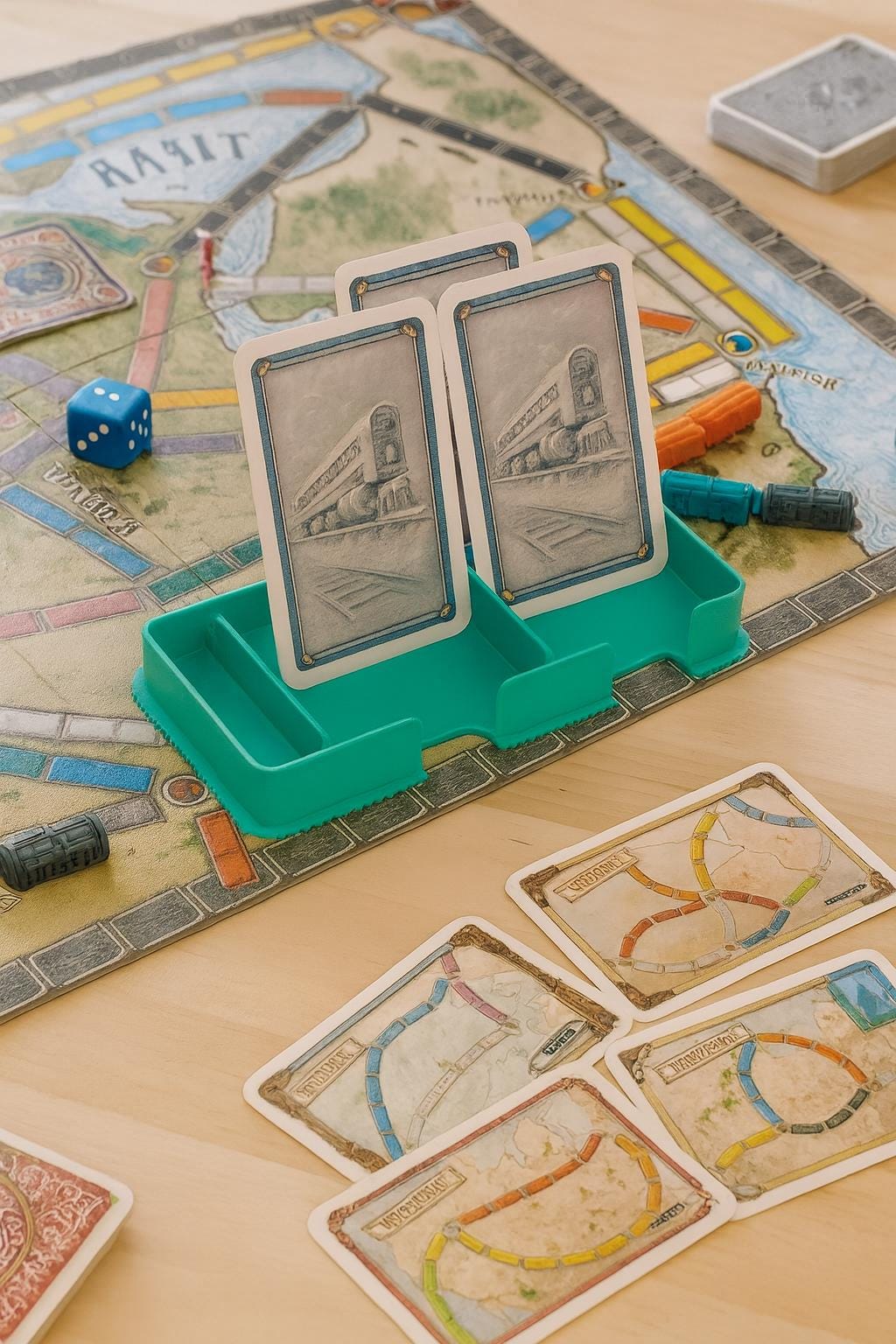 Personalised Playing Card Storage Box – 3D Printed Holder for 3 Decks | Custom Name Poker Night Organizer & Travel Case