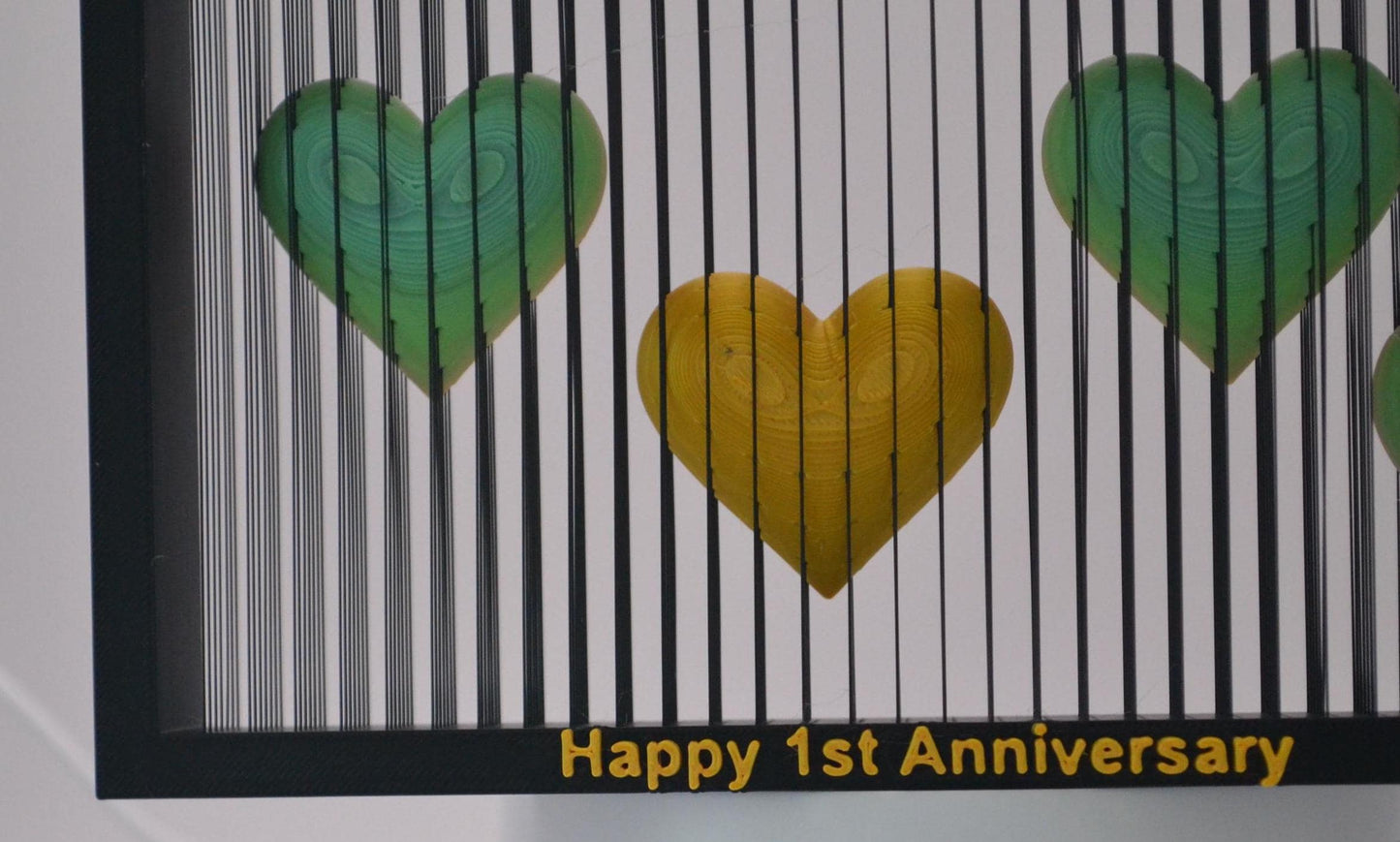 Personalized Heart Anniversary Gift Custom Names & Message Unique Romantic Home Décor Couples Keepsake