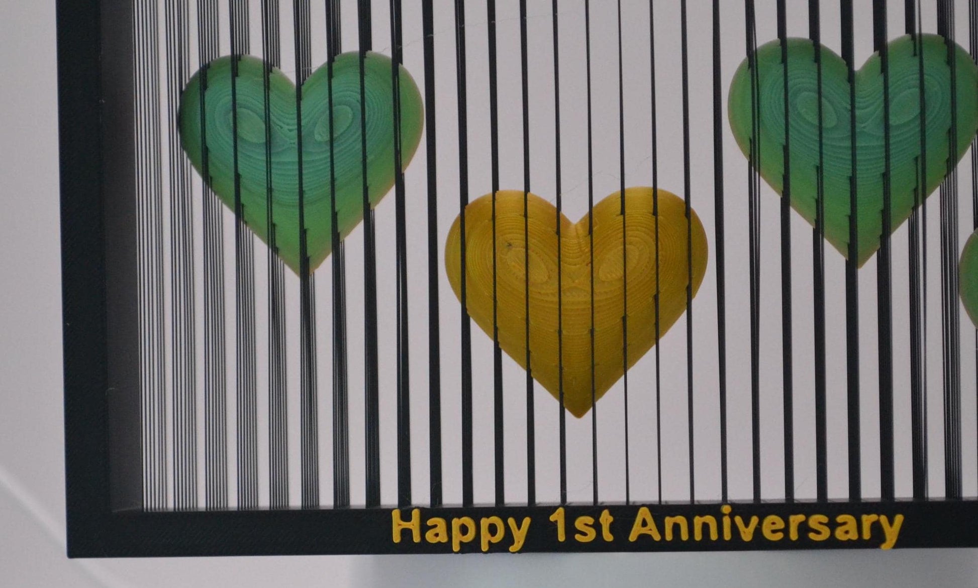 Personalized Heart Anniversary Gift Custom Names & Message Unique Romantic Home Décor Couples Keepsake