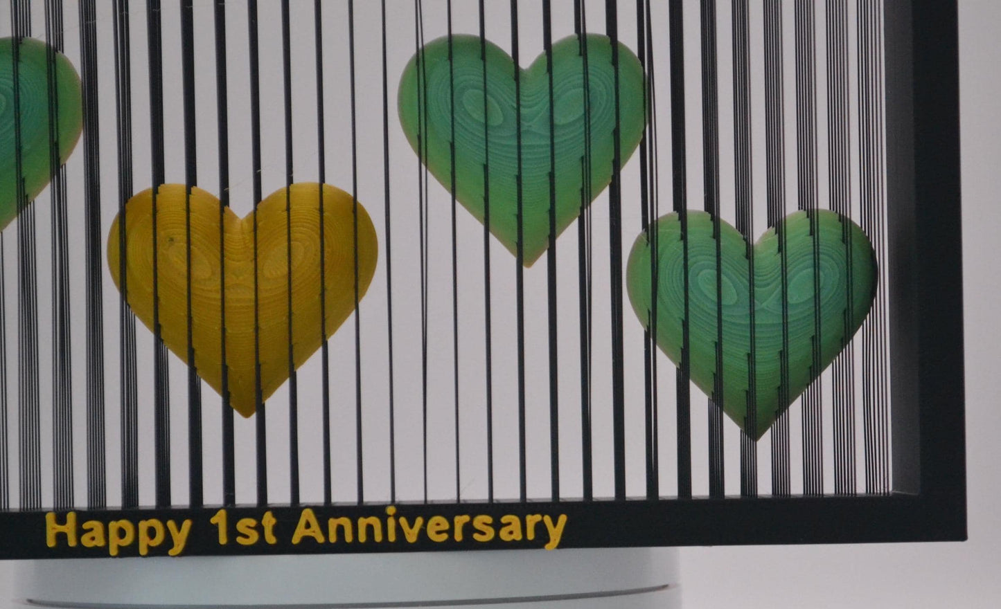 Personalized Heart Anniversary Gift Custom Names & Message Unique Romantic Home Décor Couples Keepsake