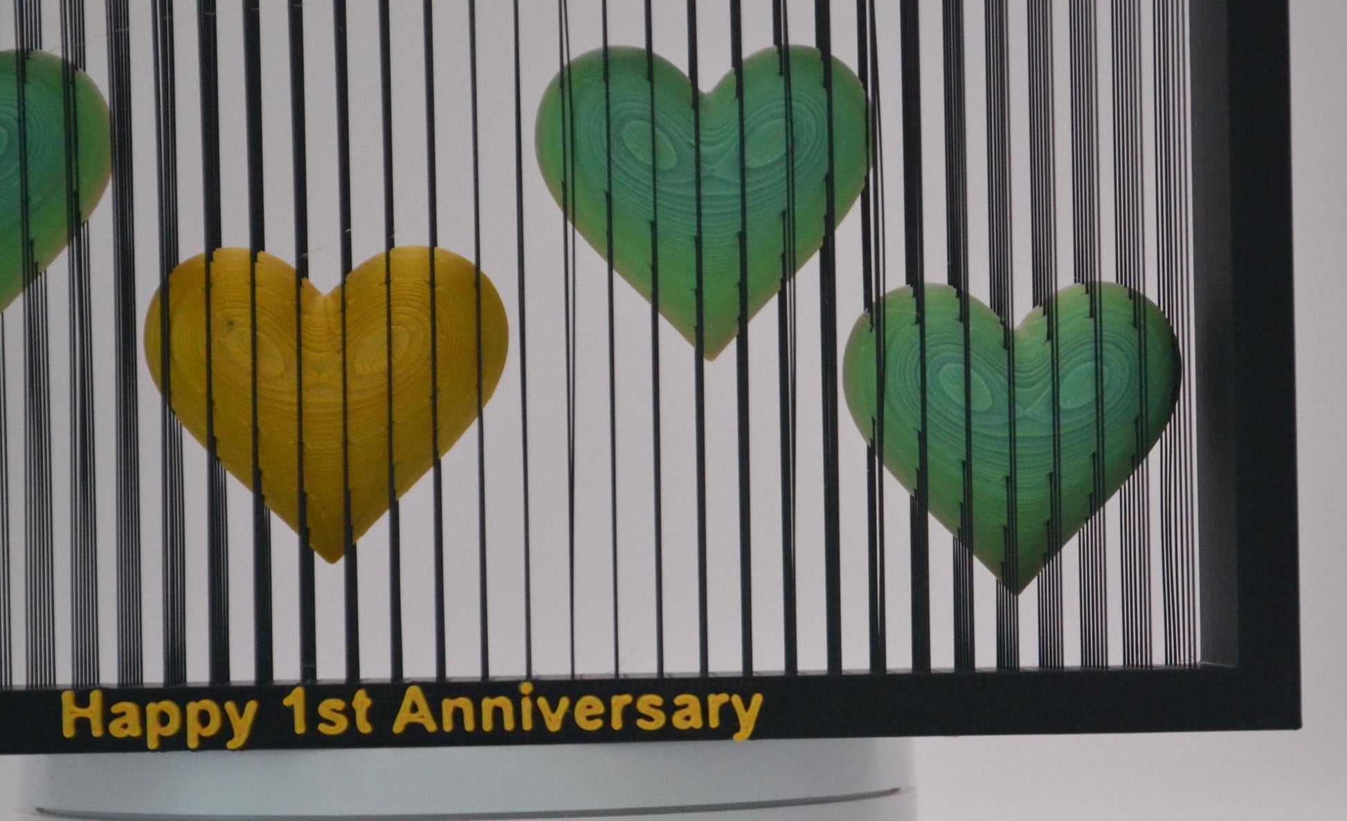 Personalized Heart Anniversary Gift Custom Names & Message Unique Romantic Home Décor Couples Keepsake