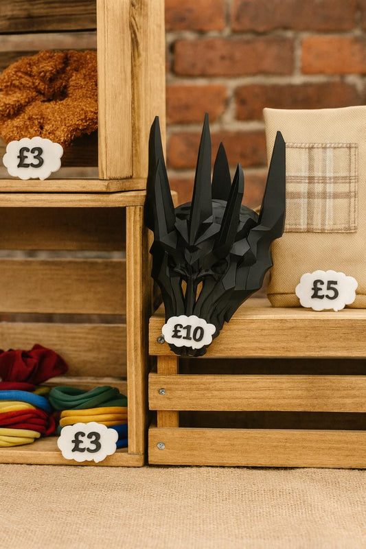 Custom 3D Printed Price Labels – Market Stall, Car Boot, Craft Fair, Trader Display – Any Price, Currency & Colour