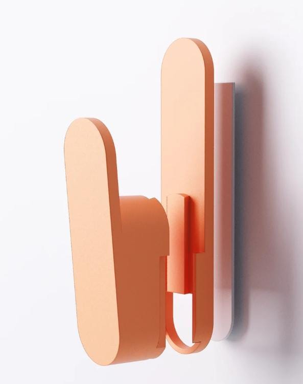 Modern Colourful Wall Hangers – Set of 3 Minimalist Coat Hooks, Playful Home Décor, Custom Colours Available wall décor
