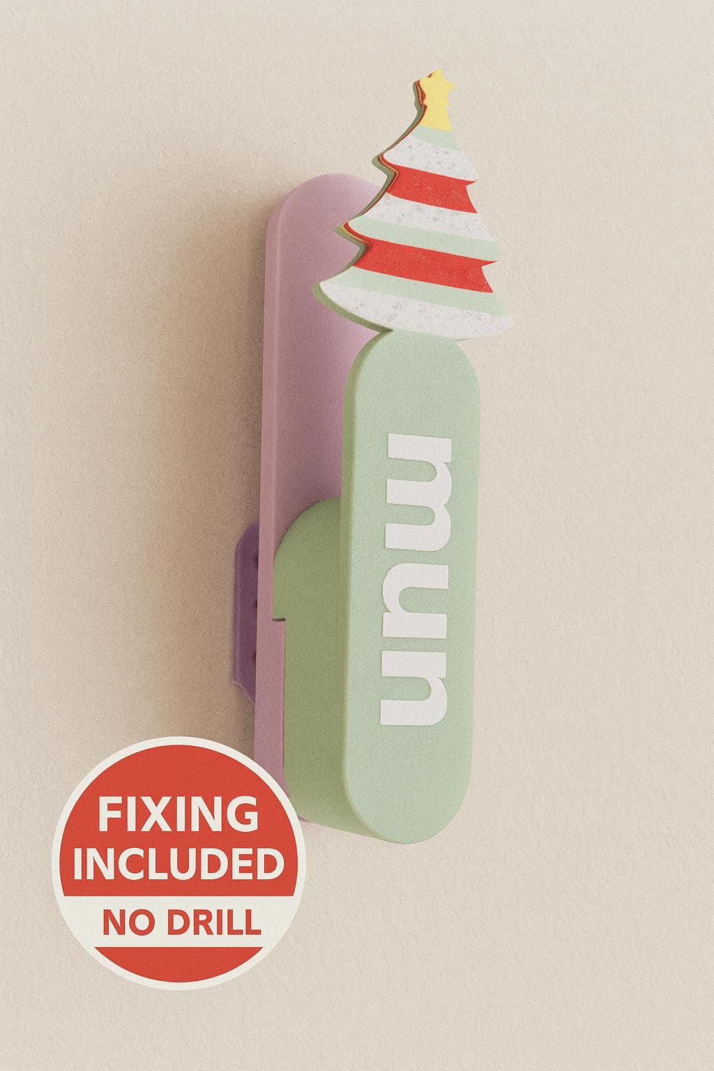 Custom Christmas Stocking Hooks – 3D Printed Holiday Hangers | Santa, Snowflake, Tree, Angel, Cross, Paw Print