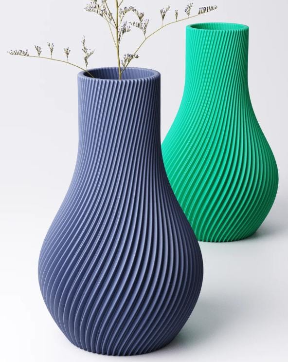 Modern 3D Printed Vase Collection – Geometric, Minimalist & Stylish Home Décor | Choose Your Design | Unique Flower Vases