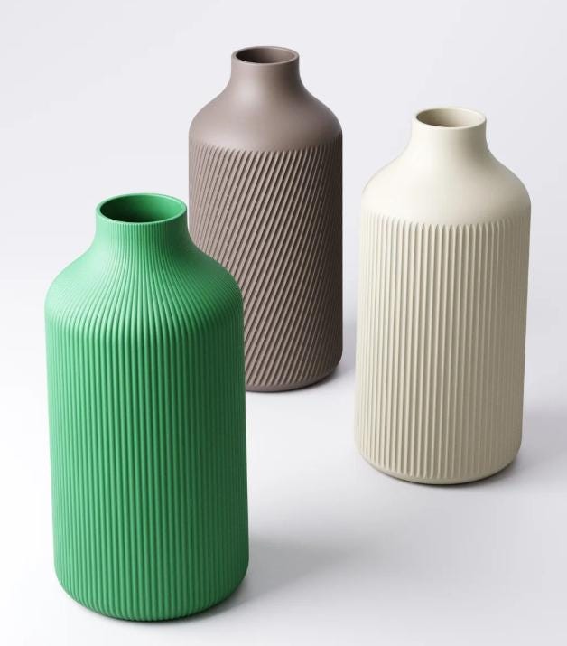 Modern 3D Printed Vase Collection – Geometric, Minimalist & Stylish Home Décor | Choose Your Design | Unique Flower Vases