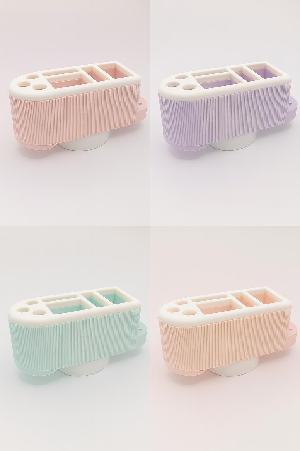 Wall Mounted Toothbrush Holder with Removable Drip Tray – Bathroom Organizer for Toothpaste, Electric Toothbrush & Soap