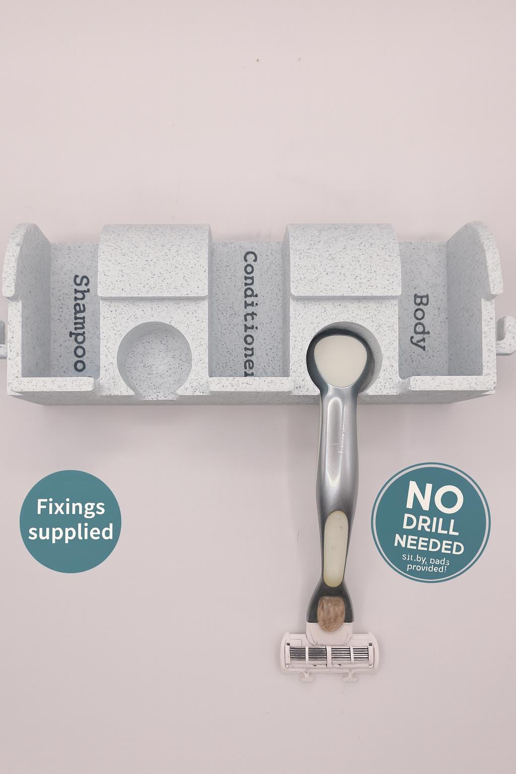 3D Printed Kitsch Bath Bar Holder | Shampoo, Conditioner & Body Bars | Venus Razor Hook | Retro Bathroom Organiser Fall gift scrunchy hooks