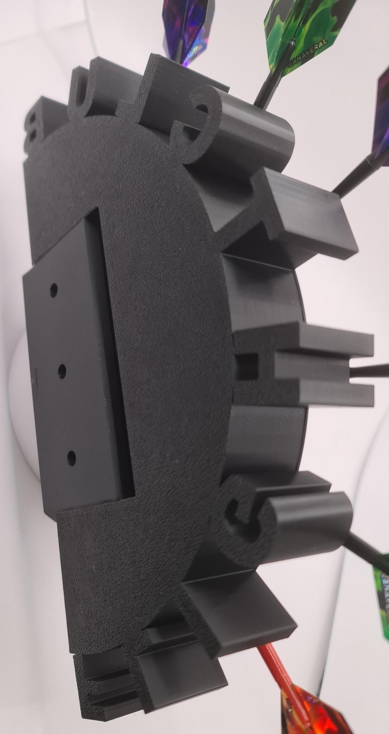 Customisable Dart Holder – Personalised Name Dartboard Station 6 Slot Dart Stand Wall Mounted or Free Standing Darts Display