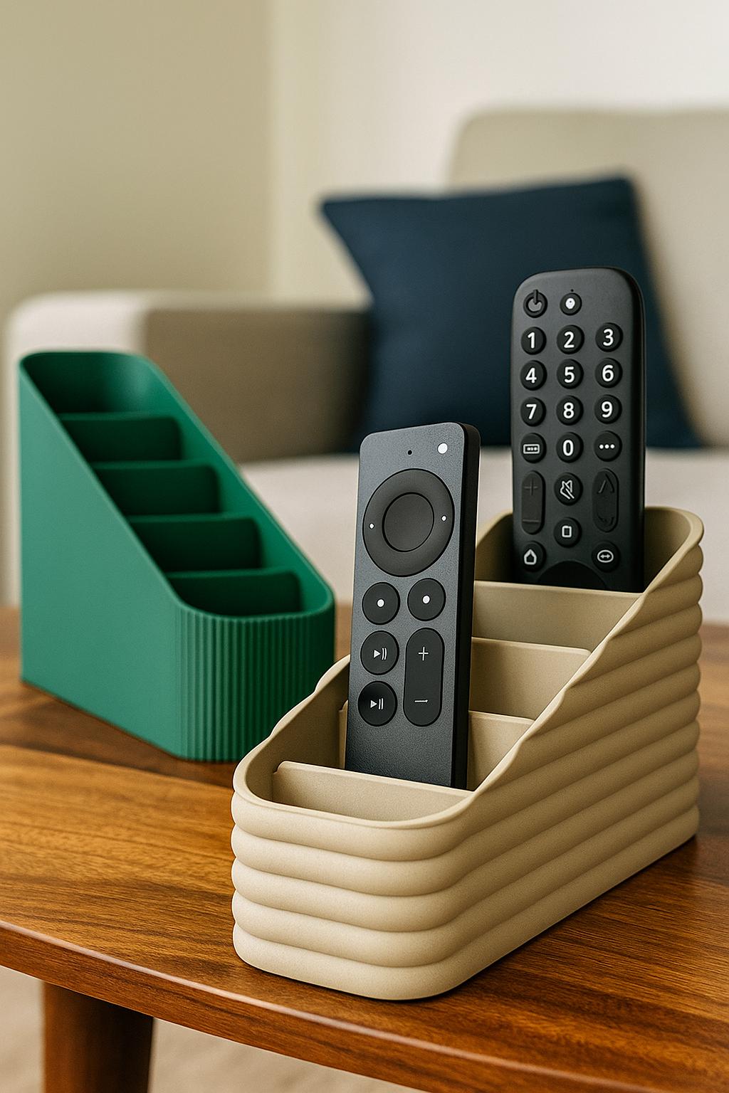 TV Remote Holder Organiser – Modern Living Room Tidy Remote Caddy Desk & Sofa Storage firestick