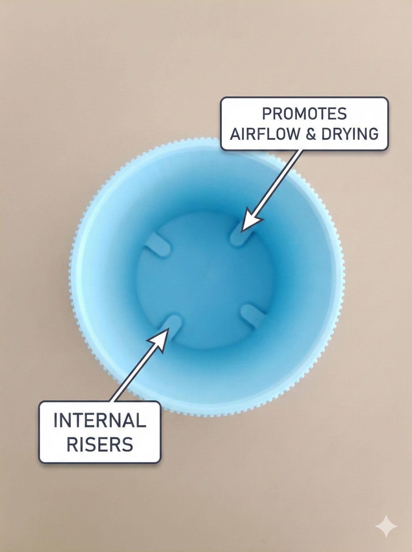 Hygienic 3D Printed Toilet Brush Holder Removable Draining Insert Modern Ribbed Design Easy Clean Bathroom Organizer